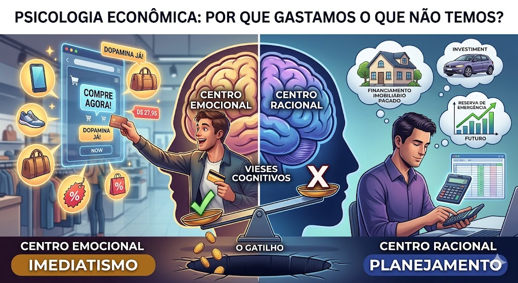 Psicologia Econômica: Por que gastamos o que não temos? Entenda o gatilho.