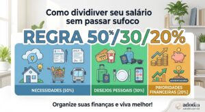 Regra 50/30/20: O Guia Definitivo para Dividir seu Salário sem Passar Sufoco